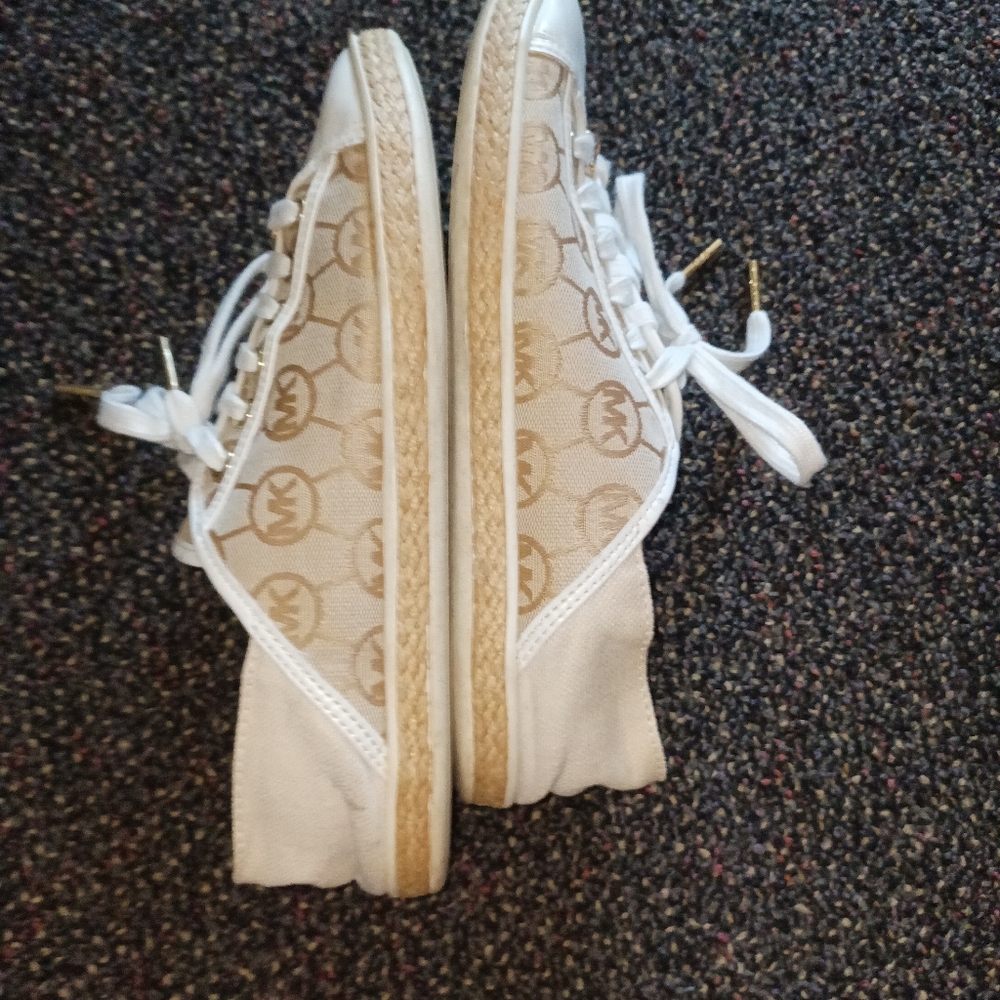 Michael Kors Beige Logo Espadrille Sneakers